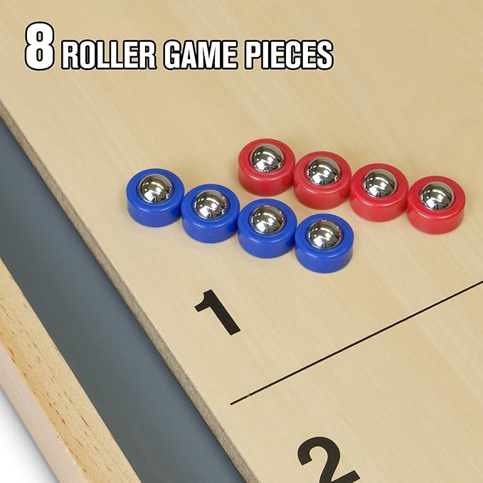 GoSports Shuffleboard and Curling 2 in 1 Tabletop Board Game