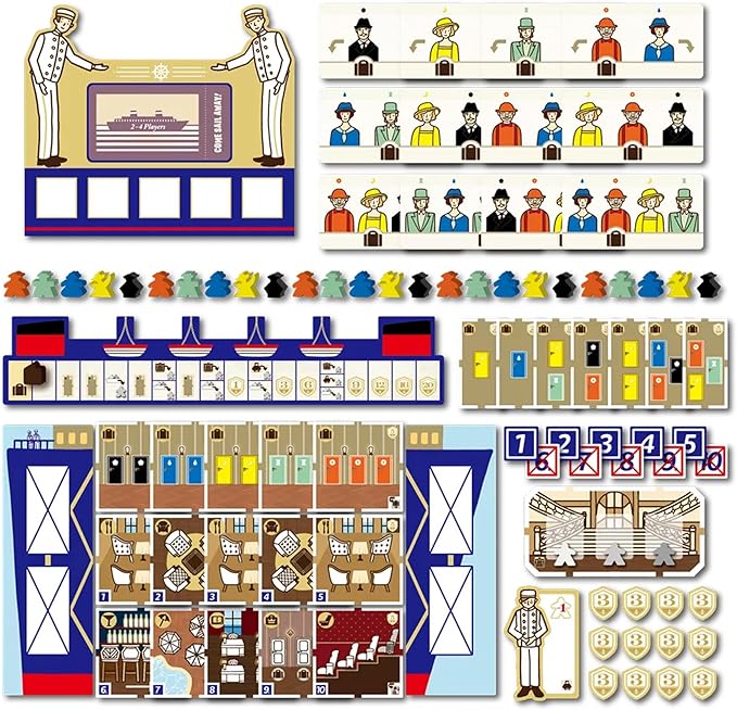 Come Sail Away Board Game - Passenger Boarding Strategy Game with Mancala Mechanics, Fun for Families, Kids & Adults, Ages 10+, 1-4 Players, 25 Minute Playtime, Made by Saashi & Saashi