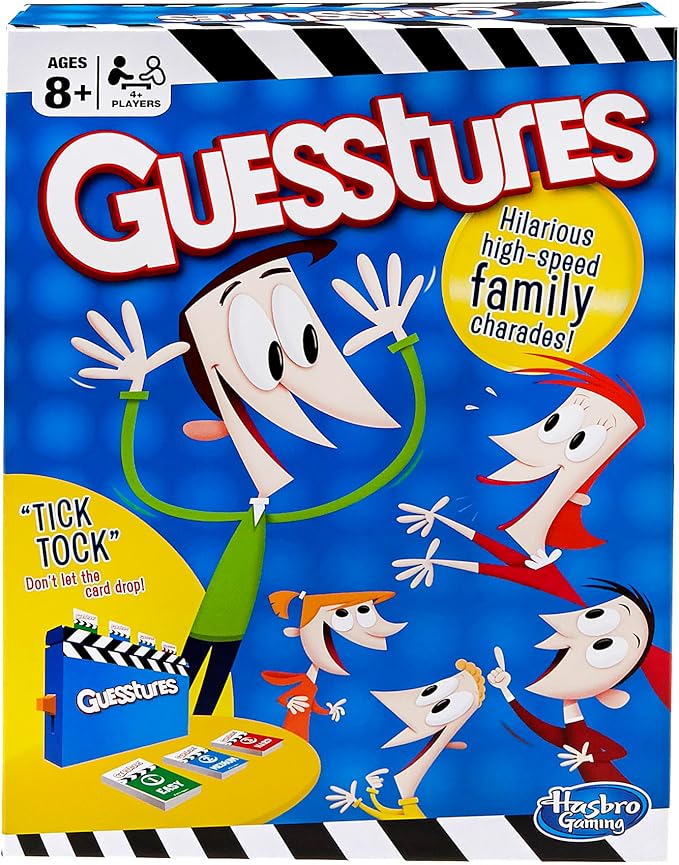 Hasbro Gaming Guesstures Game, Charades Game for 4 or More Players, Family Party Game for Ages 8 and Up