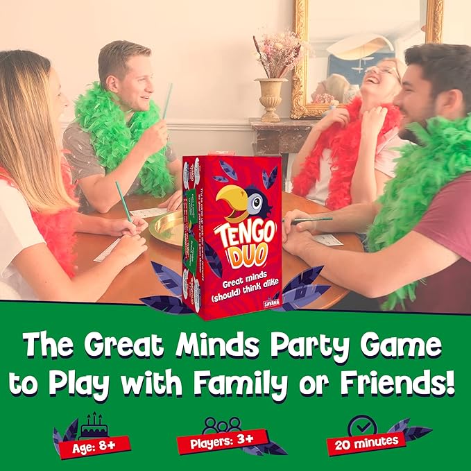 Tengo Duo - Great Minds Only Matching Party Game | 3+ Players | Family Game for Kids and Adults