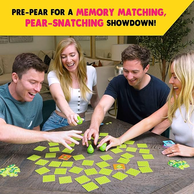 Snatching Pears! – The Hilarious Memory-Matching, Pear-Snatching Party Game | Family Board Game for Kids, Teens & Adults | 2-6 Players, Age 7+