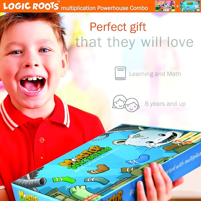 2 Math Multiplication Games for Kids | Learn Times Tables The Fun Way with Say Cheese Café and Monster Sock Factory | Educational Games for Kids 8-12 Year olds