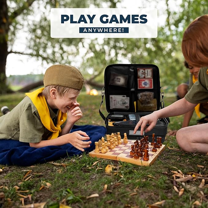 Explorer Series Board Game Bag for Organization, Travel, and Board Game Storage: The Boulder