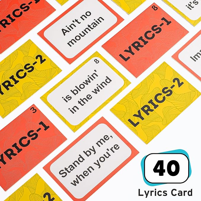 Assistex 2 in 1 Matching Memory Card Games for Seniors - Brain Game for Dementia Patients - Adult Memory Game for Seniors - Lyric and Idiom Cards for Alzheimer and Dementia Patients, 40 Cards Each