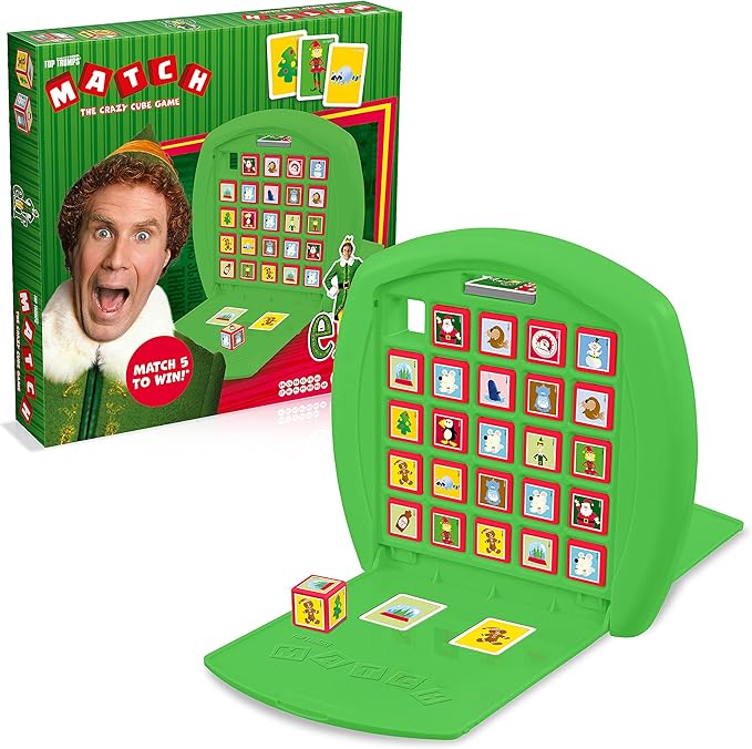 Match Game Elf - Family Board Games for Kids and Adults - Matching Game and Memory Game - Fun Two Player Kids Games - Memories and Learning, Board Games for Kids 4 and up