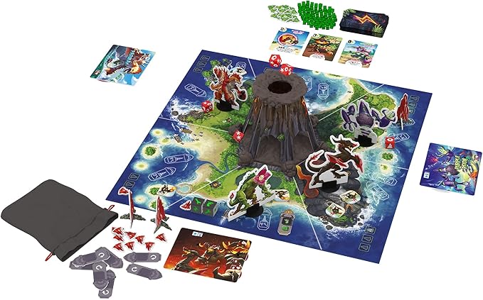 IELLO: King of Monster Island - Strategy Board Game, Sequel of The King of Line, Family Game, Play Cooperatively, Ages 10+, 1-5 Players, 60 Minutes