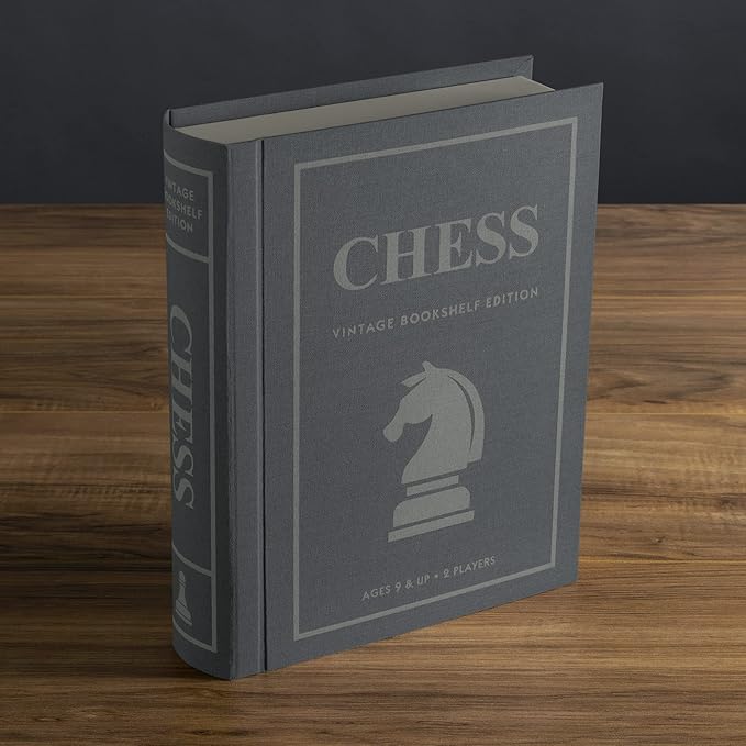 WS Game Company Chess Vintage Bookshelf Edition