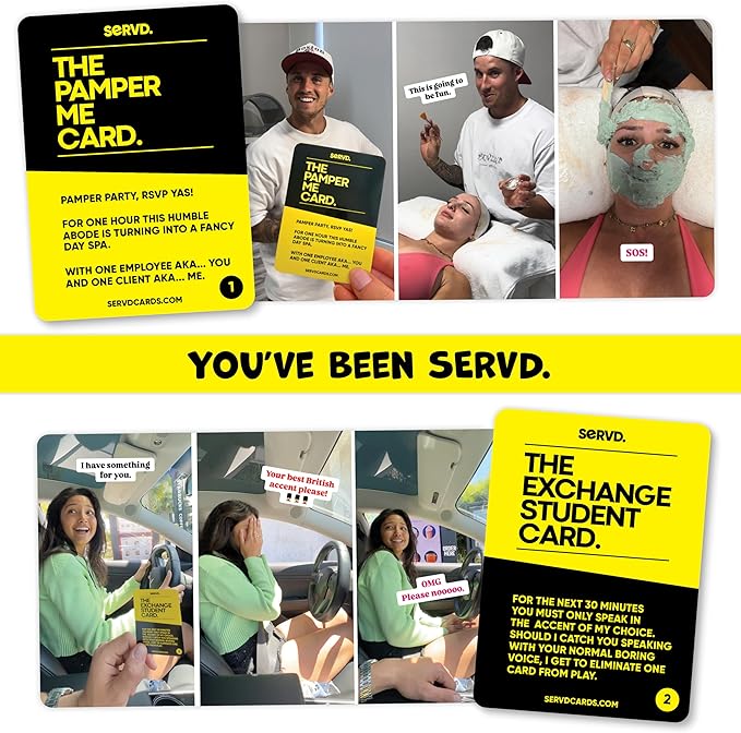 SERVD - Couples - The Hilarious Real-Life Couples Card Game | Funny Gift for Anniversary, Valentine's Day, Christmas, Date Nights & More | Unique Strategy Game