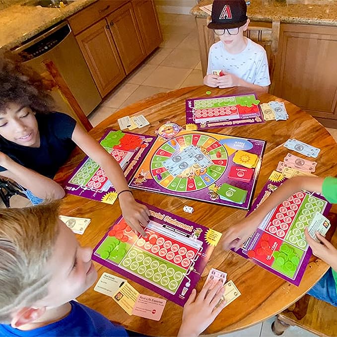 Rich Dad Cashflow Board Game for Kids, Children's Edition, Up to 6 Players, Ages 6+