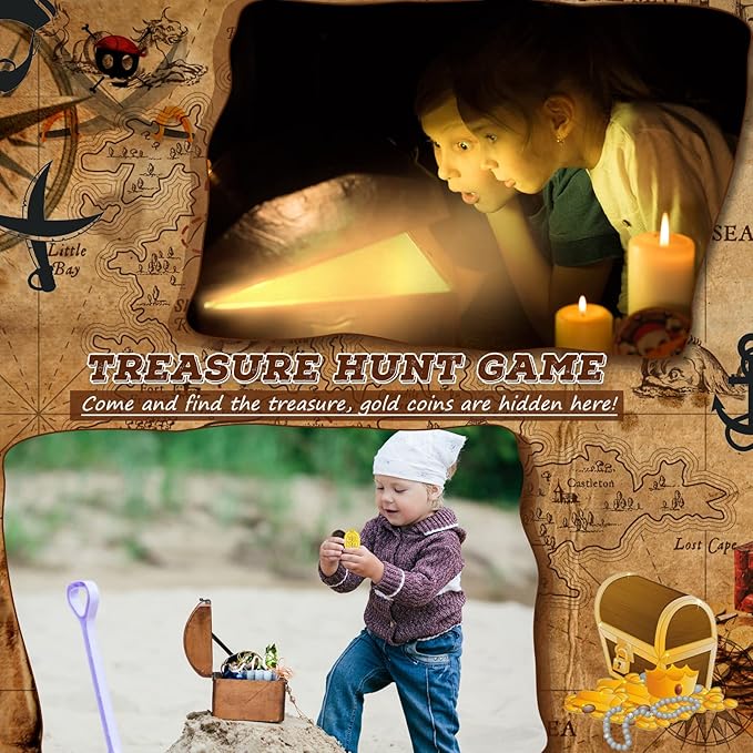 Hanaive 500 Pcs Plastic Pirate Gold Coins Spanish Doubloon Replicas Bulk Kids Fake Play Coins for Pirate Party Treasure Chest Board Games Tokens Toys Cosplay(Cross)