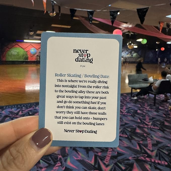 Never Stop Dating - The Ultimate Romantic Date Night Activity Game for Couples - Awesome Gift for Boyfriend, Girlfriend, Husband, Wife, Partner, Engagement or Anniversary. Keep The Spark Alive!