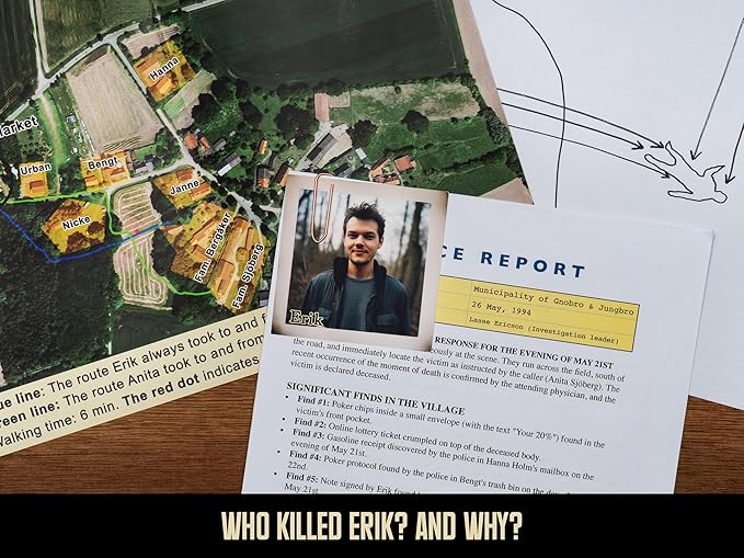 Cold Case Cames – The Man on The Field – an Authentic Murder Mystery Game