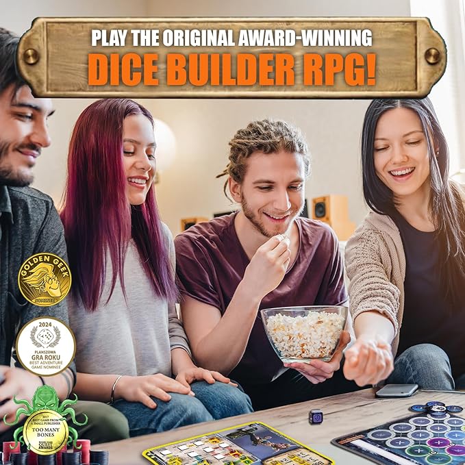 Chip Theory Games Too Many Bones Dice-Builder Roleplaying Game, Strategic Fantasy RPG Game for Adults, Teens Ages 14 and Up, 1-4 Players