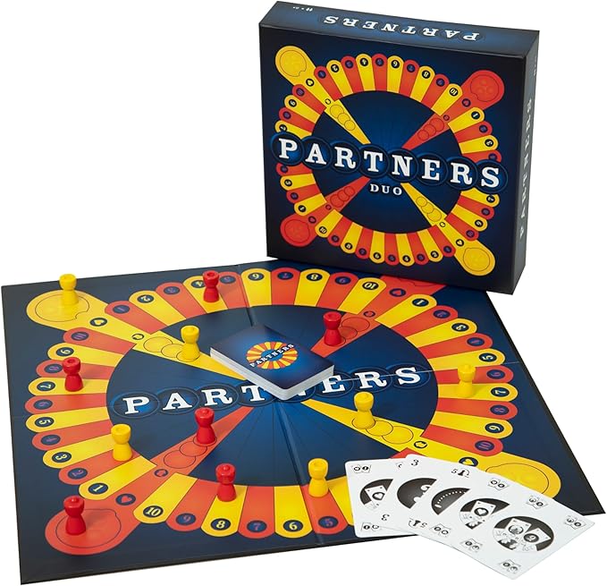 PARTNERS Duo | 1st USA Edition | A 1vs1 Strategy Game | Perfect 2 Player Game for Game Night with Friends, Family, Adults, Significant Others, Teens, All Ages