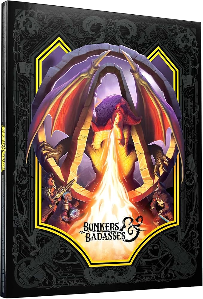 Bunkers & Badasses RPG: Sourcebook - Standard Edition - Hardcover Book, Tabletop Role Playing Game, Official Borderlands License
