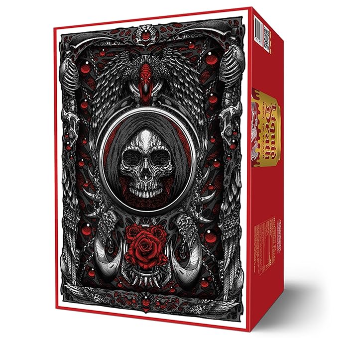 Liquid Death, Rest in Peach Iced Tea, 8-Pack (19.2oz Cans), Peach Flavored Back Tea, Low Calorie, No Artificial Sweeteners, B12 & B6 Vitamins