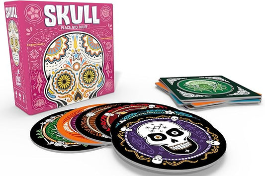Space Cowboys Skull Party Game - Bluffing and Strategy Game Fun for Game Night, Family Board Game for Kids & Adults, Ages 13+, 3-6 Players, 30 Minute Playtime, Made