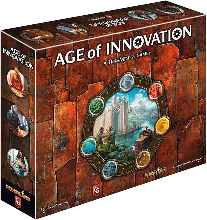 Age of Innovation - A Terra Mystica Game, Faction Strategy Board Game, Ages 14+, 1-5 Players, 40 Min