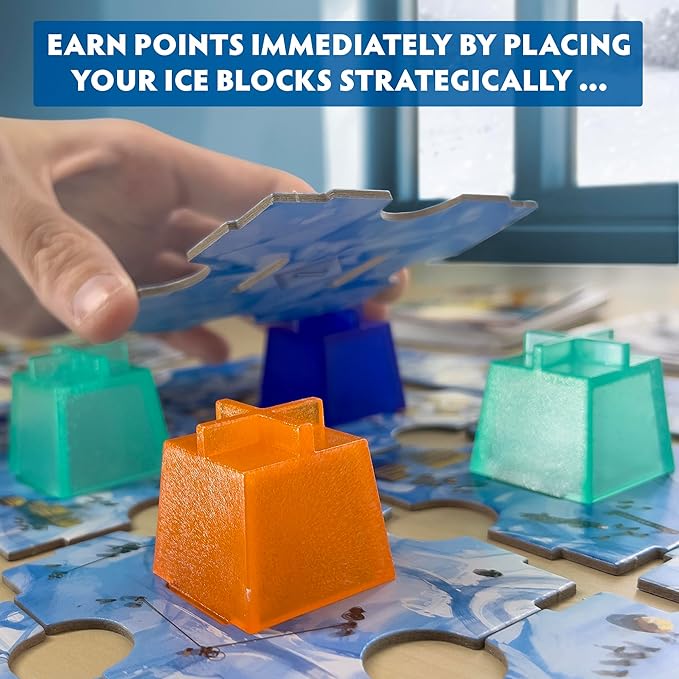 Nunatak: Temple of Ice| Strategy Game | Boardgame | Competitive Game| 2-4 Player Game | Ages 10+