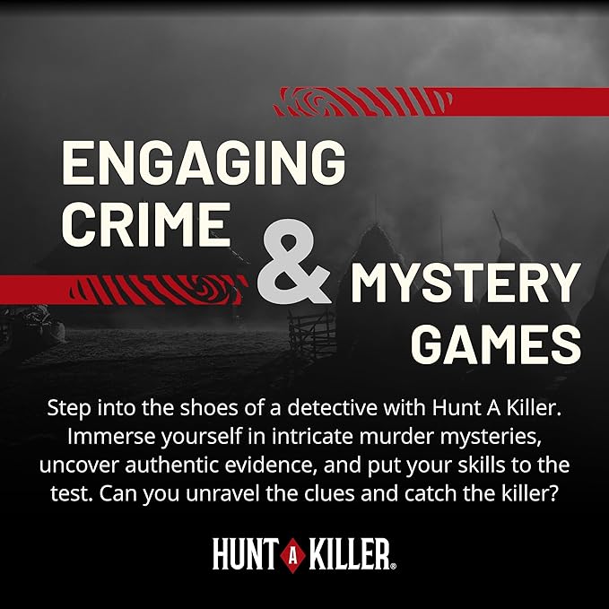 Hunt A Killer: Camp Calamity - Solve a Murder at a Summer Camp, Interactive Unsolved Mysteries Game, Mystery Box for Game Night, Murder Mysteries Card, Puzzle, and Board Games, for Ages 14+