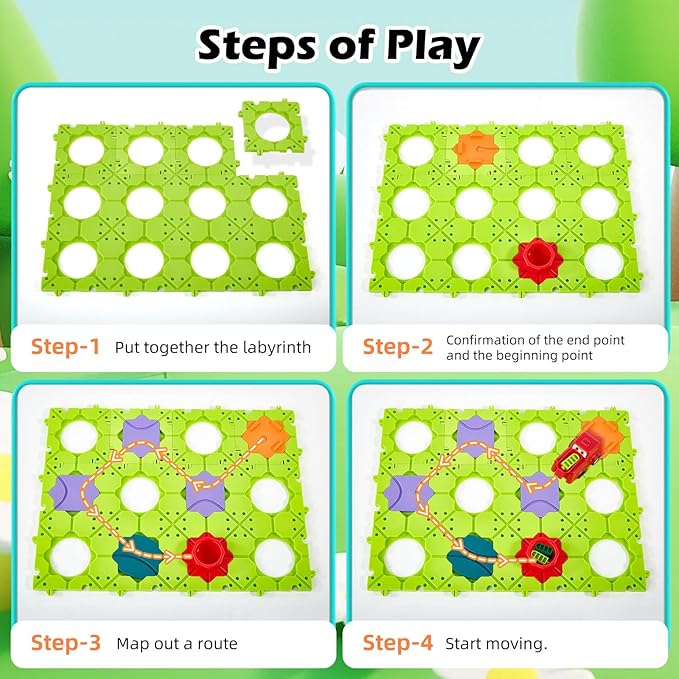DIY STEM Board Games Kids Toys,Road Builder Educational Learning Toys for Kids， Montessori Logic Puzzles Brain Teasers Toy Preschool Classroom Gifts for Age 4-12 Year Old