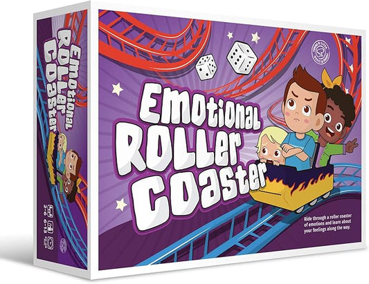 Emotional Rollercoaster | Anger Management Board Game For Kids & Families | Therapy Learning Resources | Anger Control Card Game | Emotion Board Games Games For Kids ages 4-8 -12 | Social Emotional