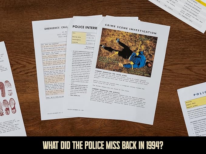 Cold Case Cames – The Man on The Field – an Authentic Murder Mystery Game