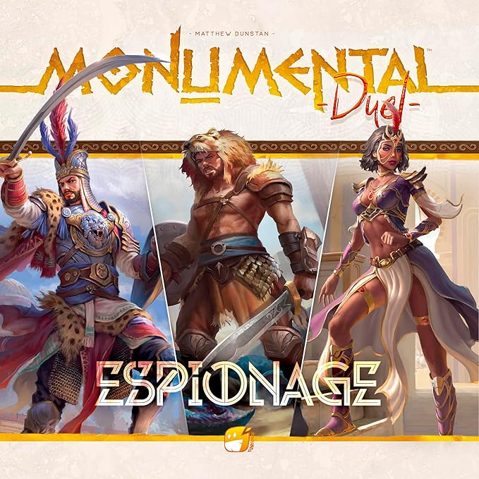 Monumental Duel - Espionage - Civilization Deck-Building Board Game, Strategy Game, Combine Or Standalone, Ages 10+, 2 Players, 60-90 Min