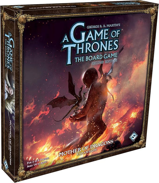 A Game of Thrones The Board Game Mother of Dragons Expansion Strategy Game for Kids & Adults, Ages 14+, 3-8 Players, 2-4 Hour Playtime, Made by Fantasy Flight Games