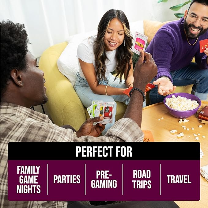 Exploding Kittens Party Pack - 2-10 Players - Ages 7+ - 15 Minutes to Play - Party-Sized High-Stakes Card Game, Ideal for Party, Family Game Night, Fun for Kids and Adults