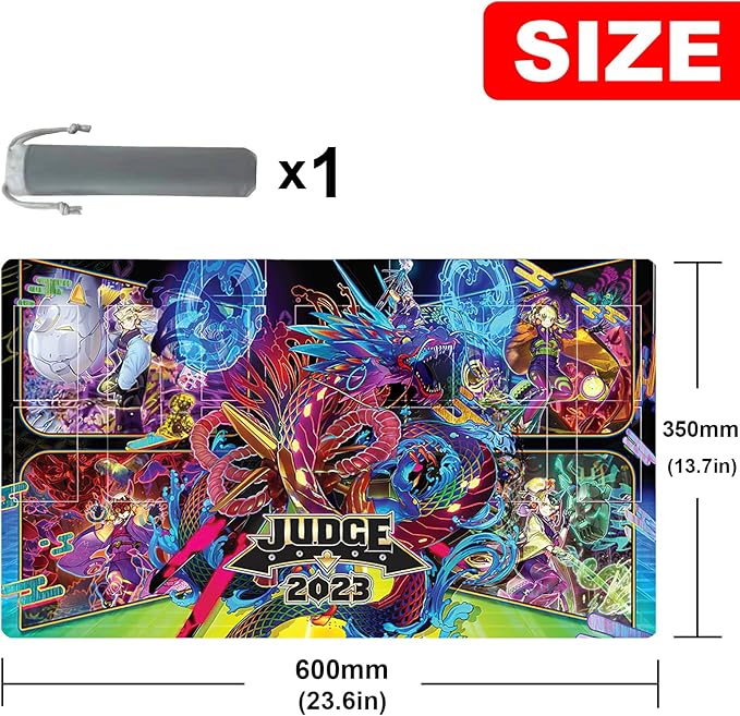 ygo playmat Gaming Competition Pad Mat Card Binder Deck 23.6x13.7in