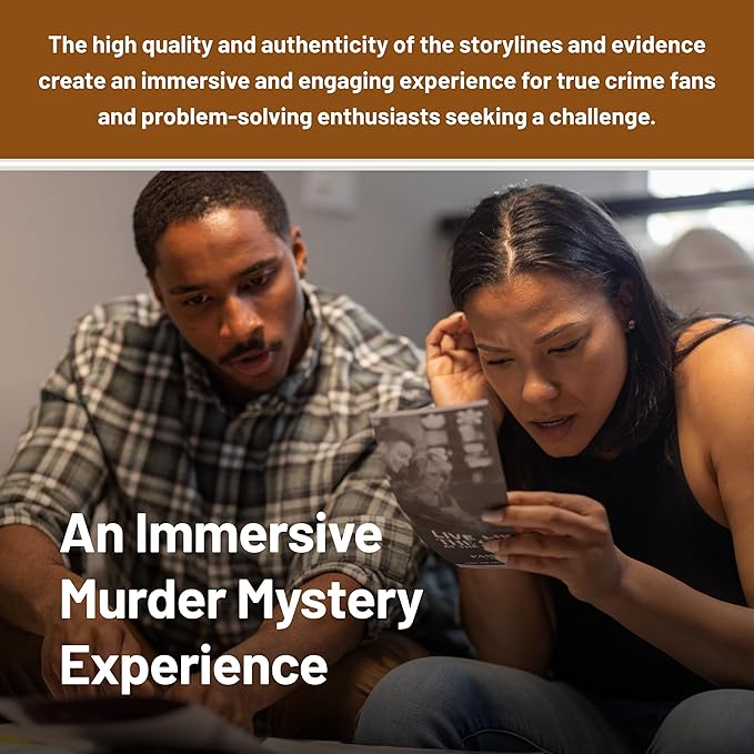 Hunt A Killer: R.I.P at The Rodeo, Solve The Murder of a Rodeo Clown, Mystery Box Game for True Crime Fans, Murder Mystery Game for Adults, Play Detective at Home, Designed for 1+ Players Ages 14+