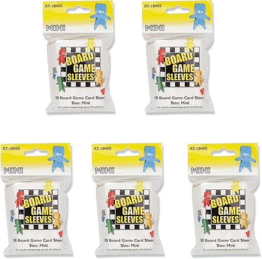 5 Packs Arcane Tinmen Board Game Sleeves 100 ct Mini Size Card Sleeves Value Bundle!