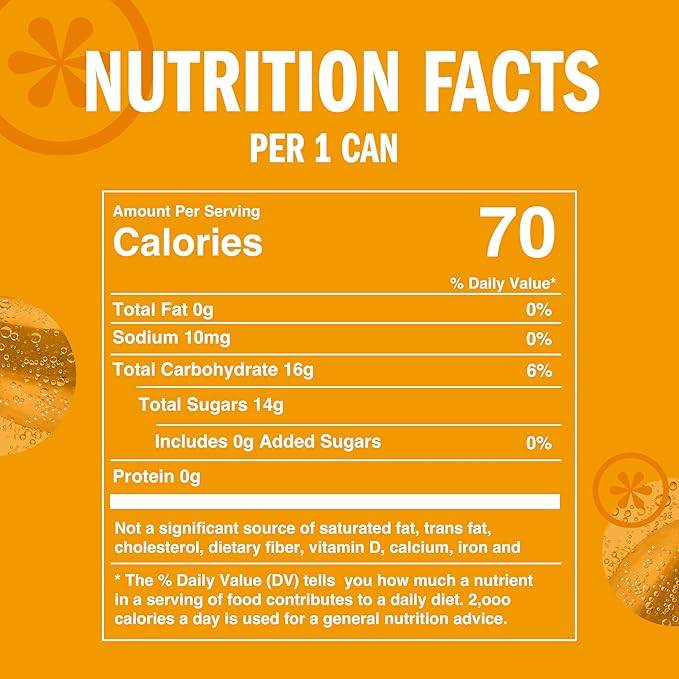 IZZE Sparkling Juice Beverage Blend, Peach, No Sugar Added, 8.4 FL OZ, 24 Cans