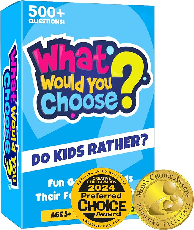QUOKKA Board Game for 8-12 Year Olds - Family Card Game for Kids Ages 6-8 - What Would You Choose | Do Kids Rather? | Pick Your Answer | Get to Know You - Fun Game Night for Boys & Girls
