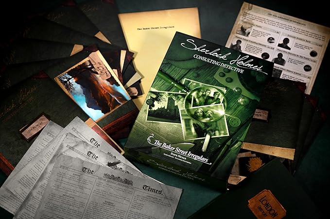 Sherlock Holmes Consulting Detective - The Baker Street Irregulars Board Game - Captivating Mystery Game for Kids & Adults, Ages 14+, 1-8 Players, 90 Min Playtime, Made by Space Cowboys