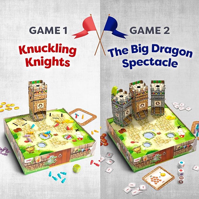HABA Knuckling Knights: A New Twist on The HABA Games Classic, Strategy Board Games for Family Night and Fun Board Games for Knight & Castle Fans