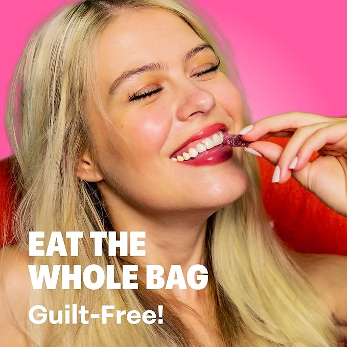 Shameless Snacks - Healthy Low Calorie Snacks, Low Carb Keto Gummies (Gluten Free Candy) - 6 Pack Red Raspberry Sour Scouts