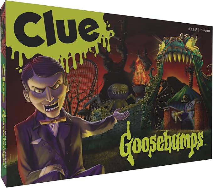 CLUE: Goosebumps, Classic Board Game Inspired R.L. Stine’s Goosebumps Novels, Thwart Slappy's Sinister Plan with Friends and Family of All Ages, Officially Licensed Scholastic Merchandise