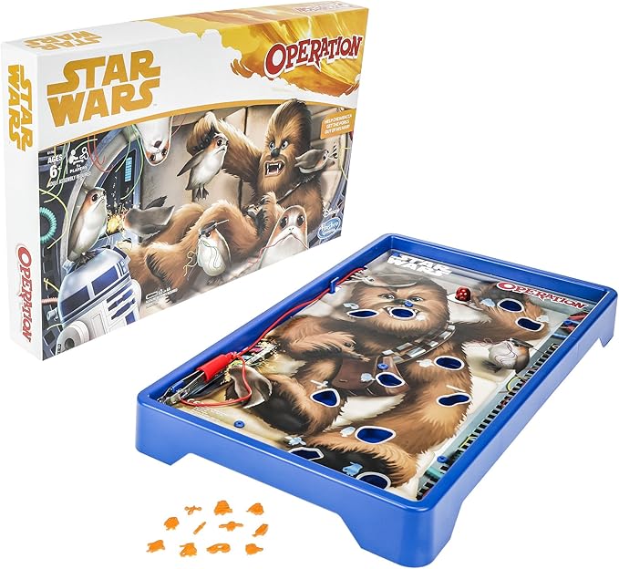 Hasbro Gaming Operation Game: Star Wars Chewbacca Edition