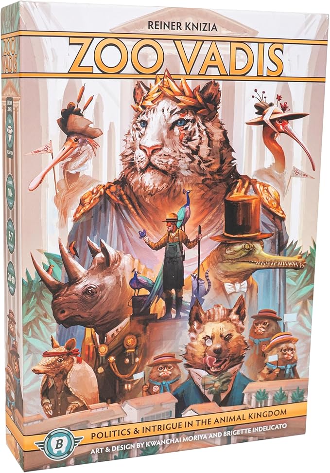 Zoo Vadis Board Game - Standard Edition - Bitewing Games - Negotiaition Game - 3 to 7 Players - 30 Minute Play Time