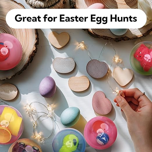 Capsule Vending Machine Semitransparent Round Capsules Empty 25 pcs 2.6 inch - Gumball Machine Capsules Bulk Claw Machine Refills Easter Basket Stuffers DIY Craft Supplies