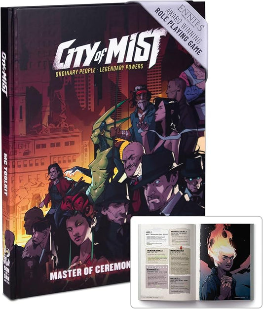 City of Mist MC Toolkit for Master of Ceremonies – TTRPG Tabletop Role Playing Game Instructions Book – Urban Fantasy Narrative RPG Tabletop RPG Instructions