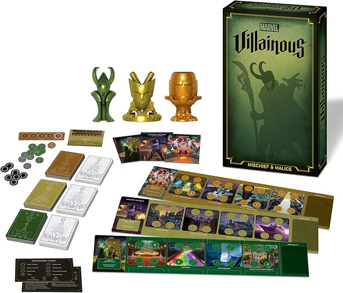 Ravensburger Marvel Villainous Mischief & Malice - Immersive Strategy Board Game for Adults and Kids Age 12 Years Up - 2 to 3 Players - Can Be Played As Stand-Alone or Expansion