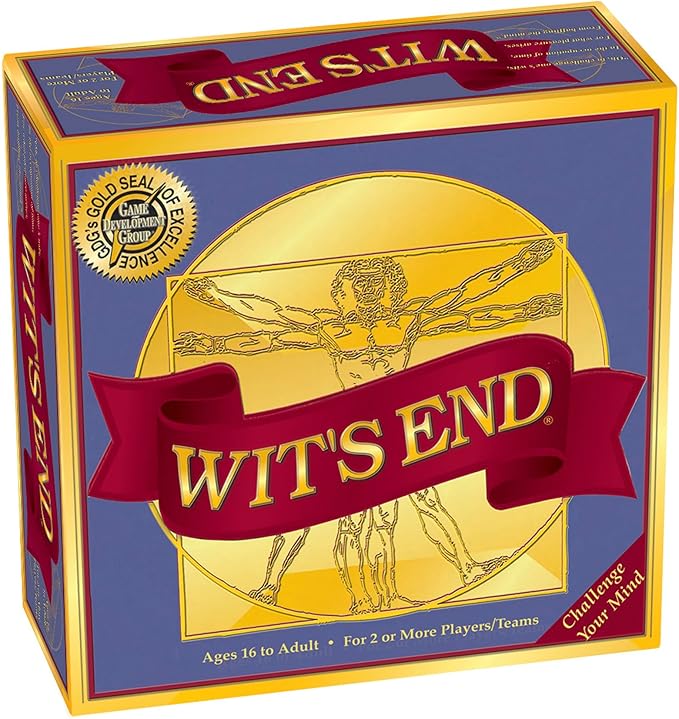 Wit's End — A Smart, Mind-Bending Trivia & Brain Teaser Game That Will Challenge Your Wits & Knowledge — Adult & Family Night Fun