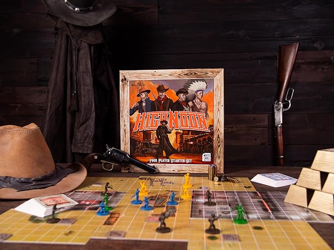 High Noon Game, Inc. High Noon: 4 Player Starter Set - Board Game. Ages 8+, 2-4 Players, 60-120 Min Game Play