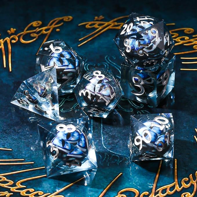 DND Dice Gift Set,Dragon Eye Dice Set,TTRPG D&D Dice Set Dungeons and Dragons Game Dice