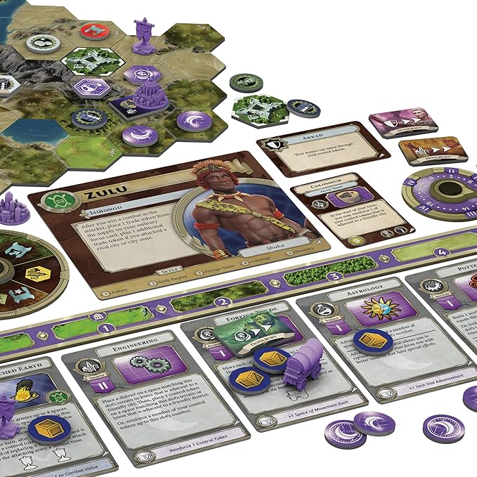 Sid Meier's Civilization: A New Dawn Terra Incognita Board Game Expansion - Explore Beyond The Borders! Strategy Game, Ages 14+, 2-5 Players, 1-2 Hour Playtime, Made by Fantasy Flight Games