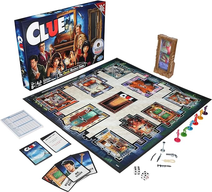 Hasbro Gaming Clue Game, Mystery Board Game, 2-6 Players, 8+ Years (Amazon Exclusive)