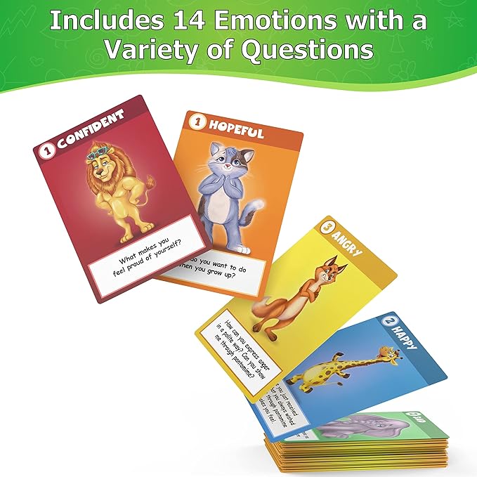 Lupash Games CBTiger-Therapy Games for Kids - Created by a Professional Therapist - High Grade Cardboard - Develop Social Skills - Practice Emotional Awareness - Improves Anger Control -for Counselors